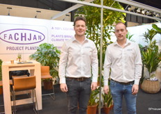 De mannen van Fachjan, Sven Moor en Luc van Berkel, stonden er met het groot groen assortiment. 